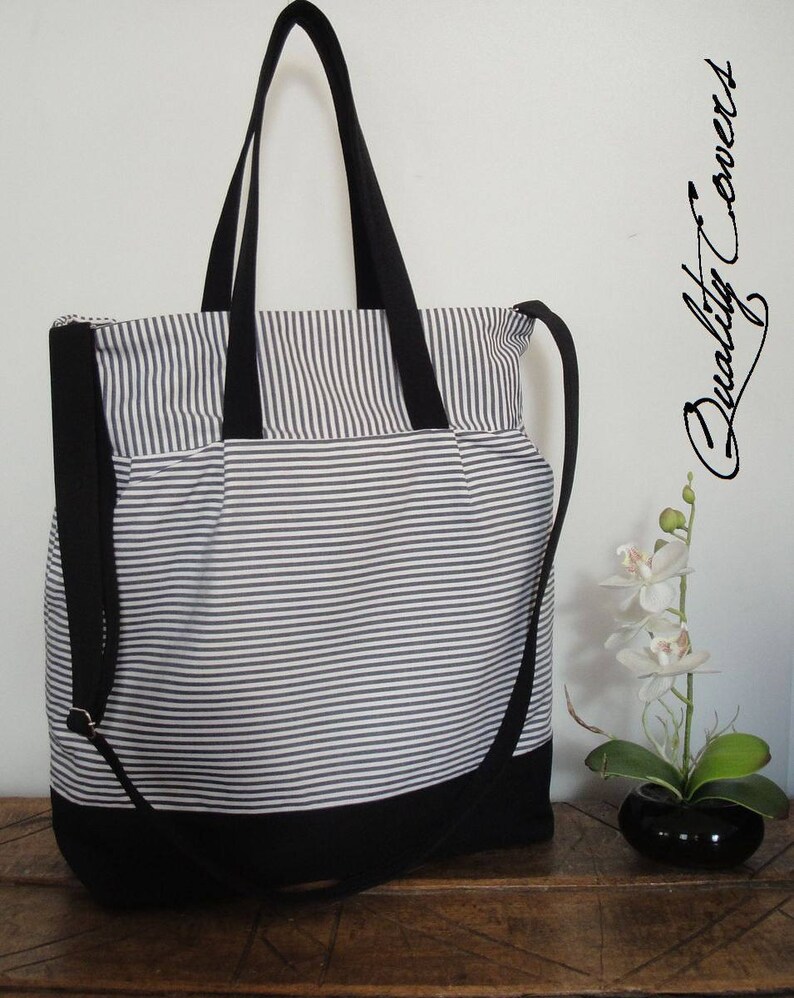 Customizable Laptop Bag for Color Fabric and Size- MESSENGER bag large interior Pockets- Diaper Bag TOTE Laptop Waterproof lining