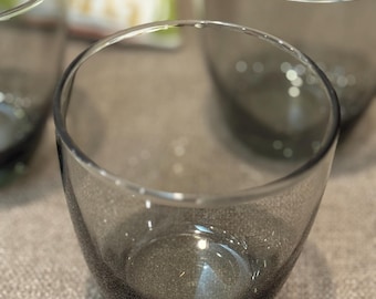 Vintage Libbey Preston Smokey Rocks Glasses – Mid-Century Barware, Set of 3