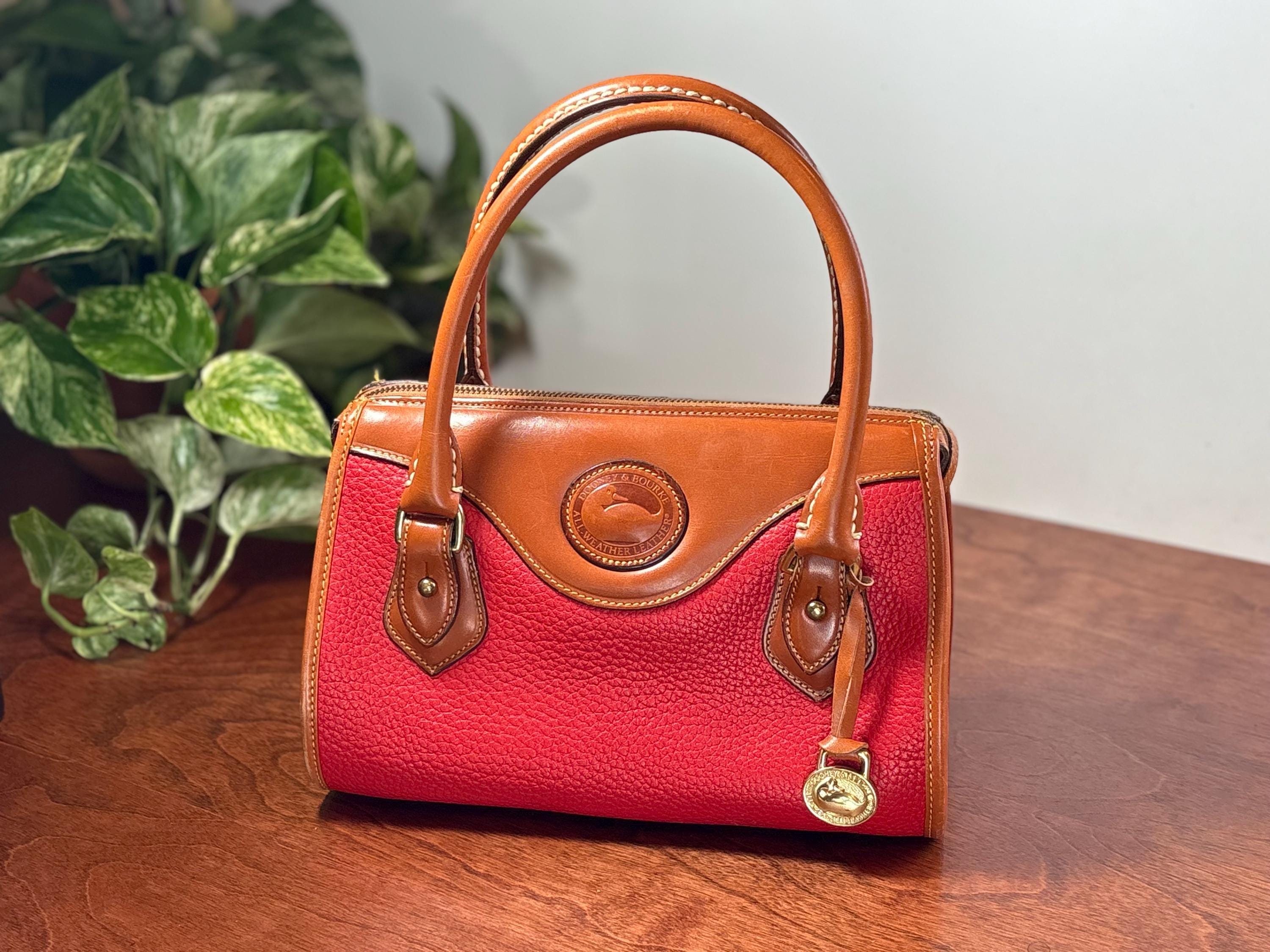 Dooney And Bourke Suede Leather Tassel Red Backpack Y2K Vintage Dooney and Bourke Backpack - Etsy main image 3