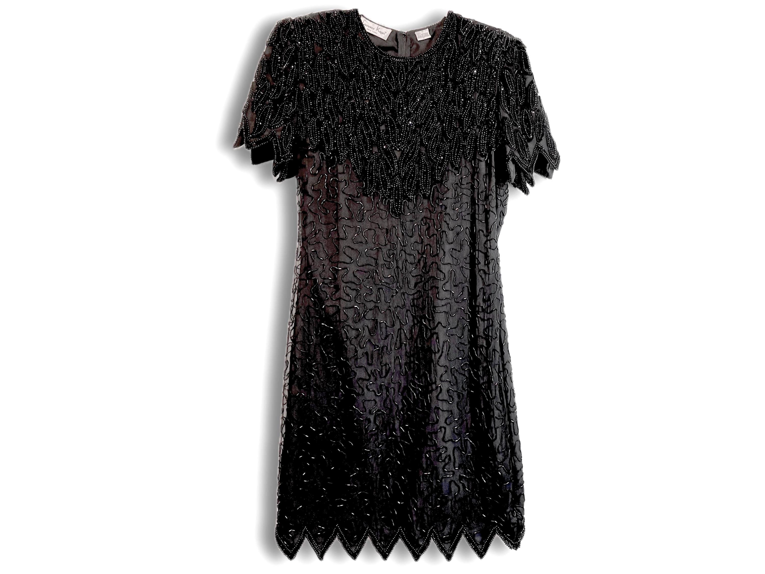 Sequin Knee Length Dress Black - Etsy