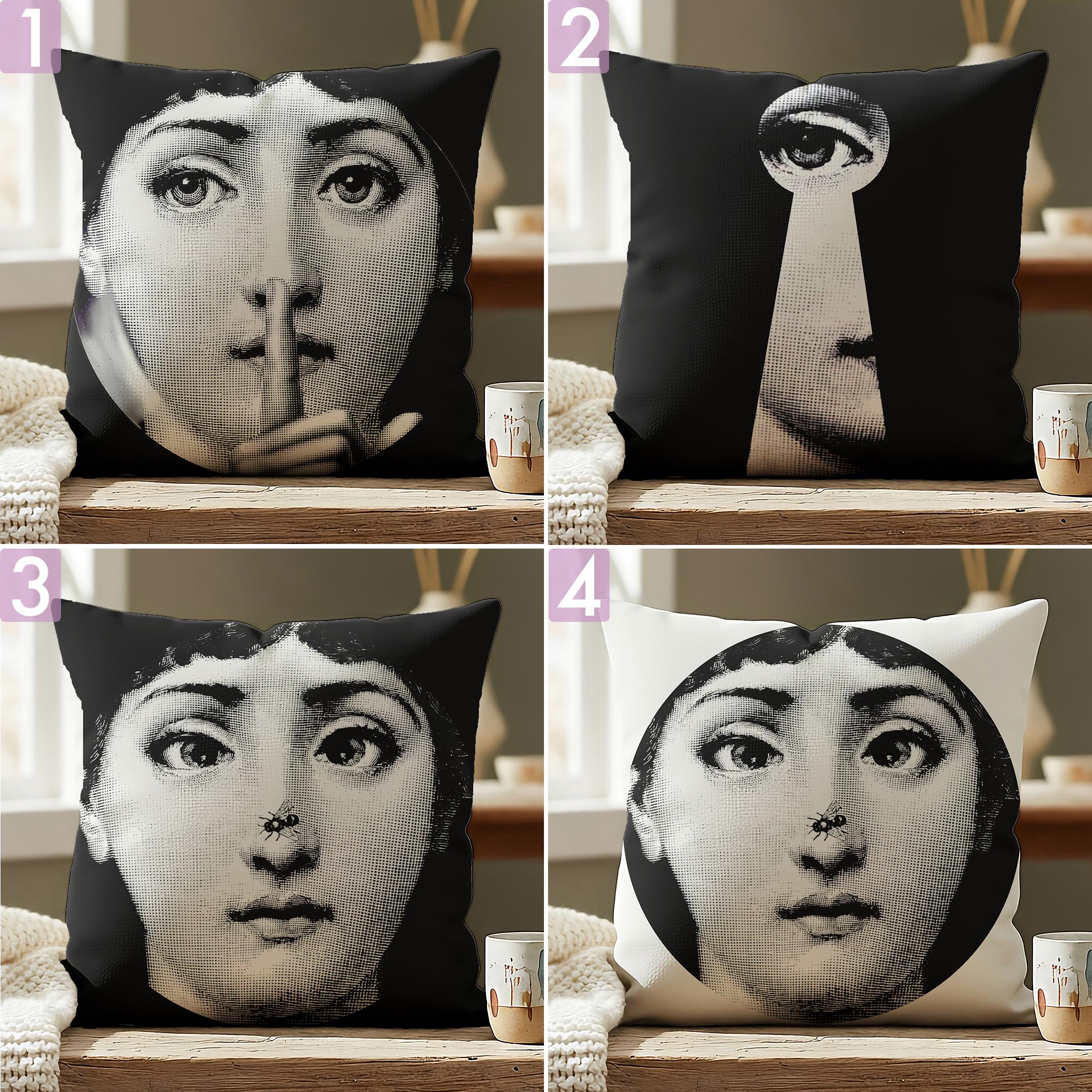 Amazon Throw Pillow Case Fornasetti Cushion Covers MEFFEE Lina