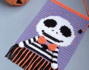 Patron de Tapiz en Crochet de Halloween