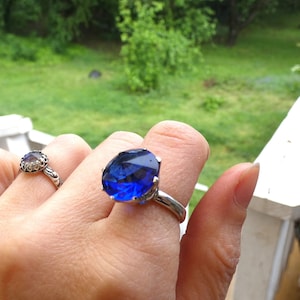 Super rare vintage crown statement ring 925 JMT Mexico size 7