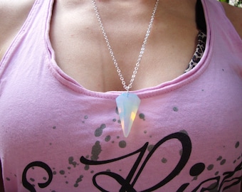 FIREY Hypnotic OPALITE pendulum necklace