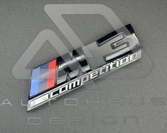 Insigne de calandre noire brillante BMW M3 Competition