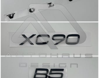 Kit complet de badges noirs pour Volvo XC90 B5, arrière occultant furtif