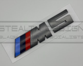Badge arrière BMW M5 gris satiné auto-adhésif