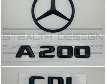 Mercedes Benz  W176 A200 CDI A Class Black Badge Set Star Emblem