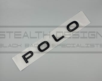 Couvercle de coffre arrière pour VW Polo MK6 MK7, noir brillant