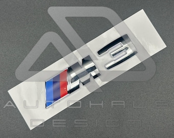 Badge de rechange BMW M3 argent chromé E90 E92