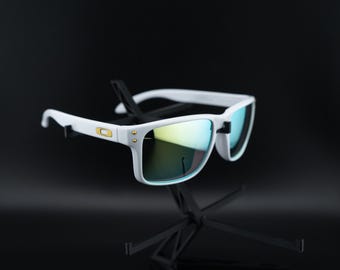 Elite Sports Sunglasses White Frame & Gold Lens