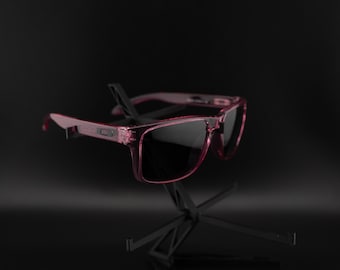 Óculos de Sol Elite Sports com Armação Rosa Cristal e Lentes Pretas