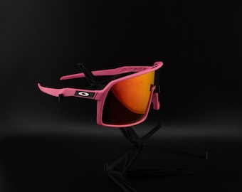 Óculos de Sol Esportivos Elite com Armação Rosa e Lentes Âmbar