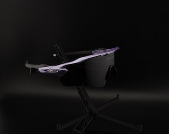 Elite Sports Sunglasses Purple Black / Black Lens