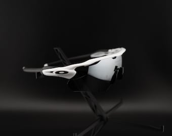 Elite Sports Sunglasses White Black Frame / Chrome Lens