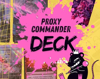 Custom Commander MTG Proxy Deck – 100 Casual Magic Cards (Proxy)