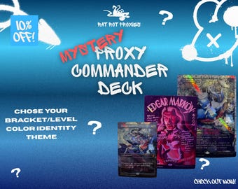 Mystery Commander MTG Proxy Deck – Magic the Gathering Inspired Proxies – 100 Card Casual Mystery Cards