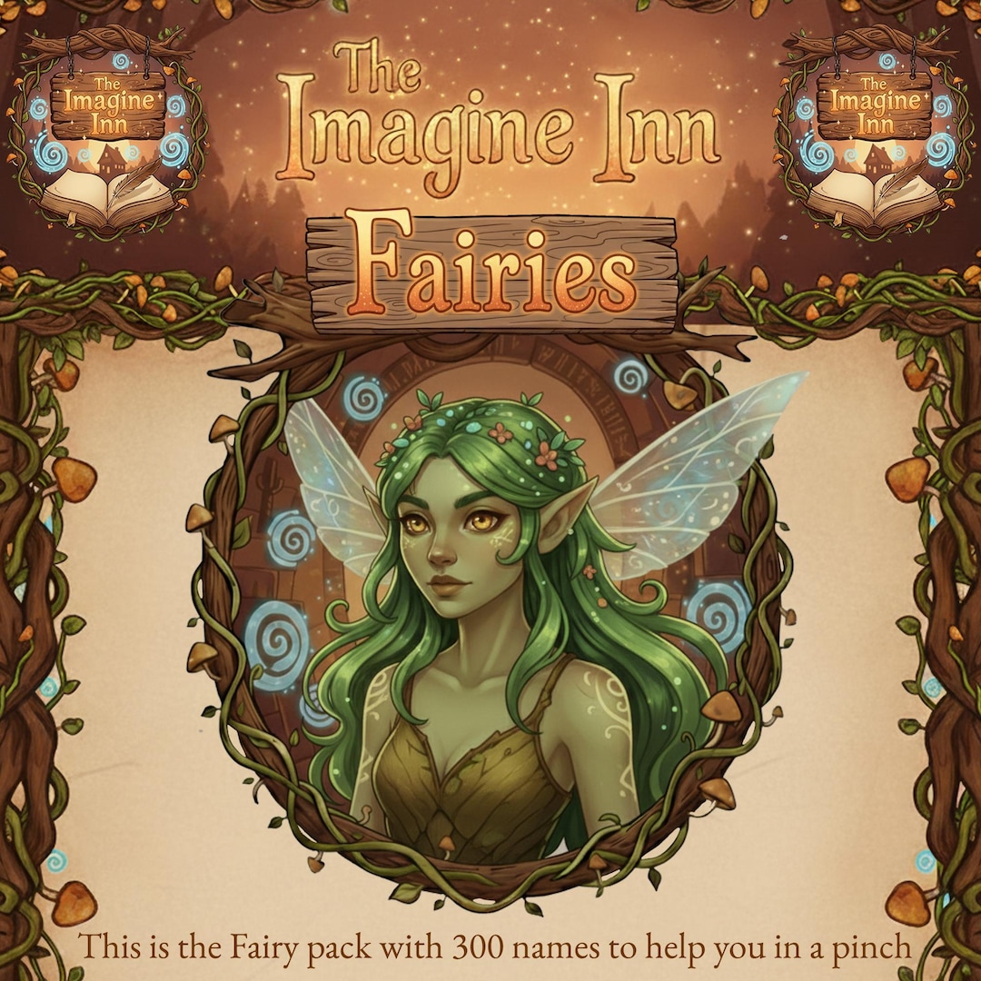 300 Unique Fantasy Fairy Names List Generator - Printable D&D Character ...