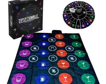 Tipsy Tumble Dricksspel: 3 Partyspel ingår - Vrid, Vänd, Tumble!