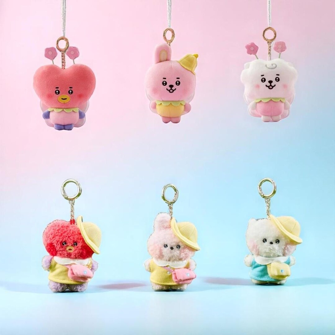 BT21 Shooky & Cooky Plush Keychain – Baby BT21 Plush Keychain - Etsy