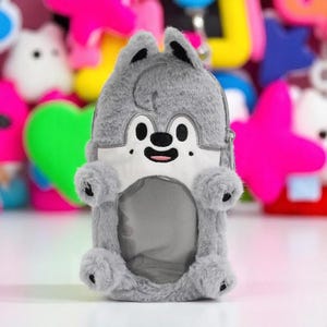SKZOO Kpop Plush Pencil Case – Keychain Doll Bag Charm | Magic Cloak Fan Gift for Kids & Stray Kids Lovers