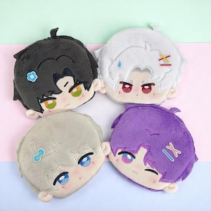 Love And Deepspace Carteira de Moedas 12 cm Chaveiro de Pelúcia Bolsa de Cartão Periférico Bolsa Bonita Pingente Bolsa Decoração Coleção Adulto Presentes - K658