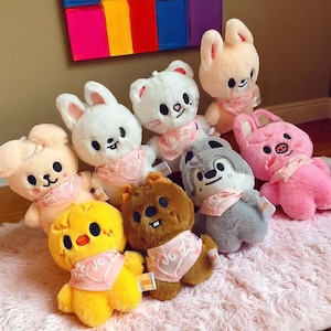 Buy 3 Get 1 Free - Stray Kids SKZOO Magic School Plushies Keychain, Lee Know, Bangchan, Huynjin, Han, SeungMin, ChangBin, Felix, In
