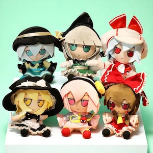20cm Touhou Project Hakurei Reimu Kirisame Cirno Fumo Flandre Scarlet Anime Peripheral Plush Toys Touhou Kid Birthday Gifts - K657