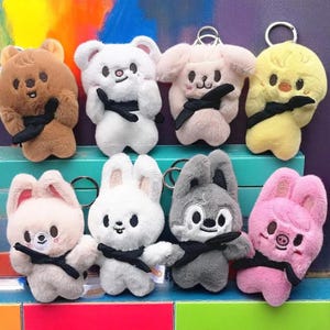 Skzoo Plush, Stray Kids SKZOO Magic School Plushies Keychain, Lee Know, Bangchan, Huynjin, Han, SeungMin, ChangBin, Felix, In, SKZ
