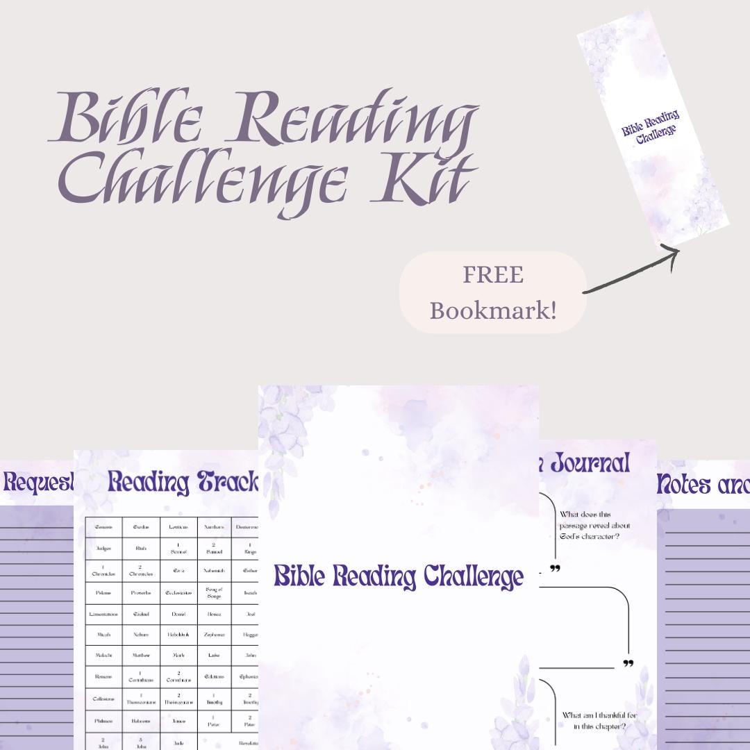 Bible Reading Challenge for Christian Journaling and Tracking - Etsy