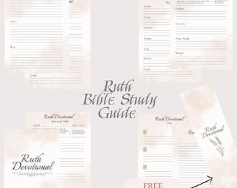 Ruth Bible Study Printable Christian Guide, Faith & Redemption DIGITAL Download