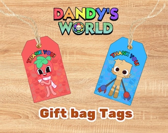 Dandys World Geschenkanhänger: 24 einzigartige druckbare Designs (Digitaler Download) Danke Taschenanhänger