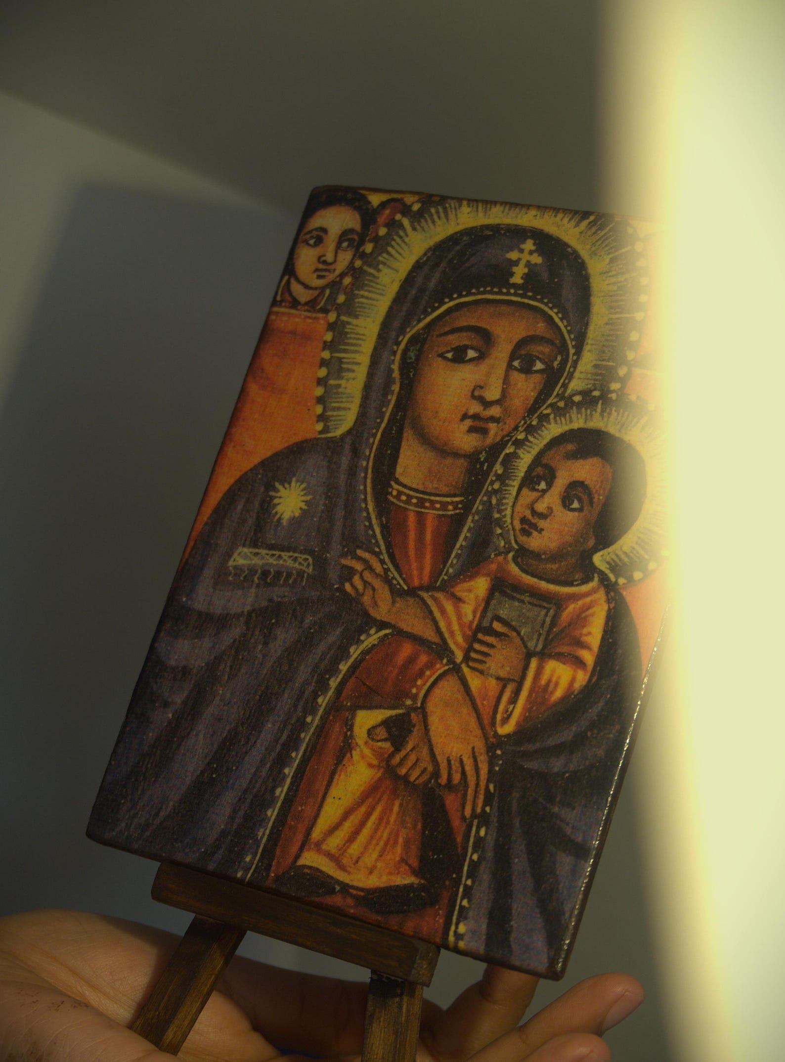 St. Mary Icon | ቅድስት ድንግል ማርያም ስአል አድኖ | 6 X 6 Inch - Etsy