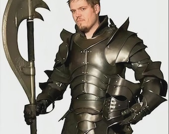 Blackened Medieval Knight Full Armor Suit – Wearable Cosplay Armor