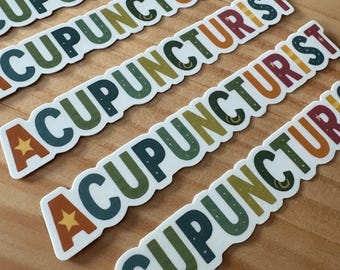 Acupuncturist Sticker | Holistic Medicine Gift, Laptop Decal