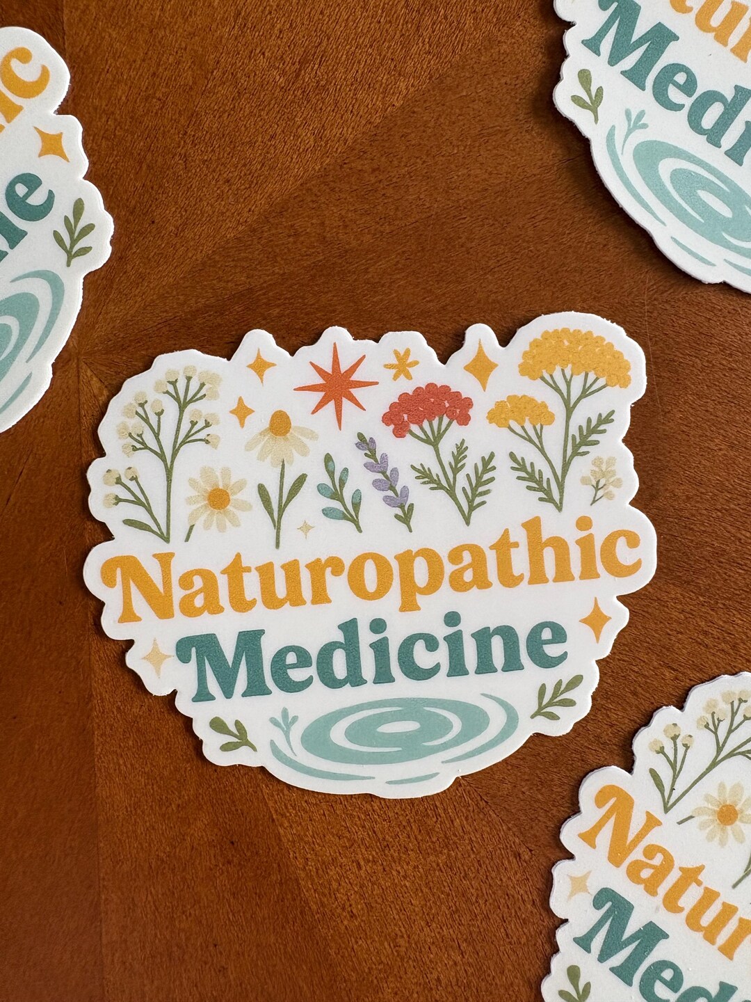 Homoeopathic Sticker Making Naturopathic Medicine Sticker | Herbal Wellness | Holistic | Die Cut ...