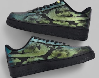 Custom Air Force 1 « Aurora Green »
