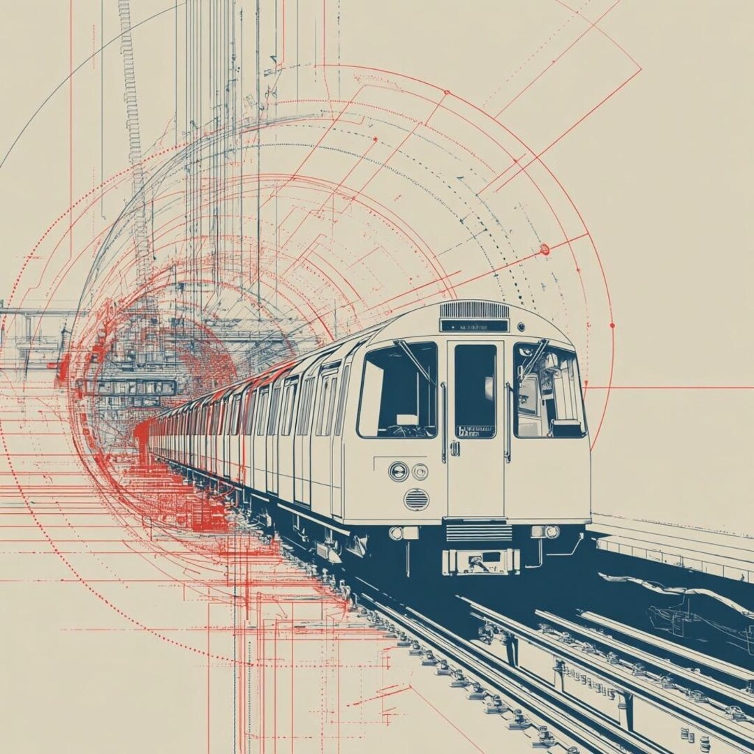 London Tube Fine Line Digital Download - Etsy UK