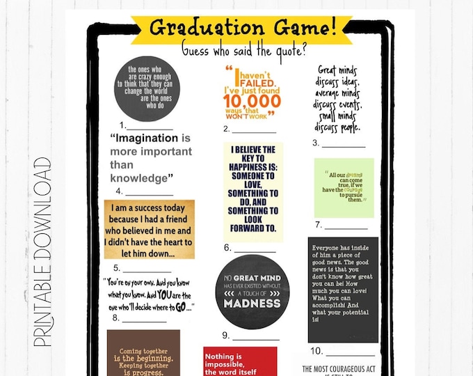 Simple Graduation Party Games Printable Modern Grad Games Class of 2026 ...
