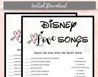Disney Love Lyrics Etsy