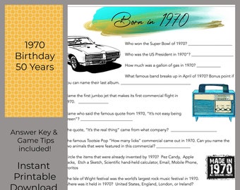 1969 Trivia Game Etsy