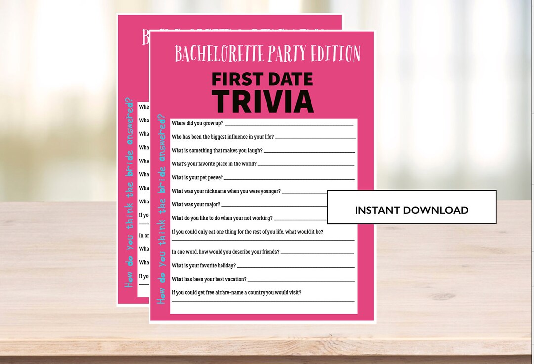 Bachelorette Party Game First Date Trivia Instant Download Etsy bachelorette-party-game-first-date-trivia-instant-download-etsy