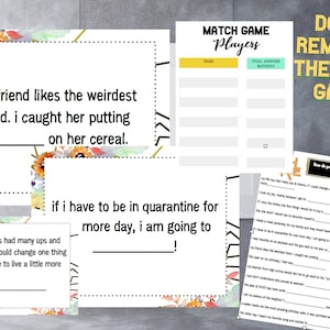 Match Game | Birthday Game for any age | Fun Birthday Trivia | Match Game from the TV Show | Questions and Print outs