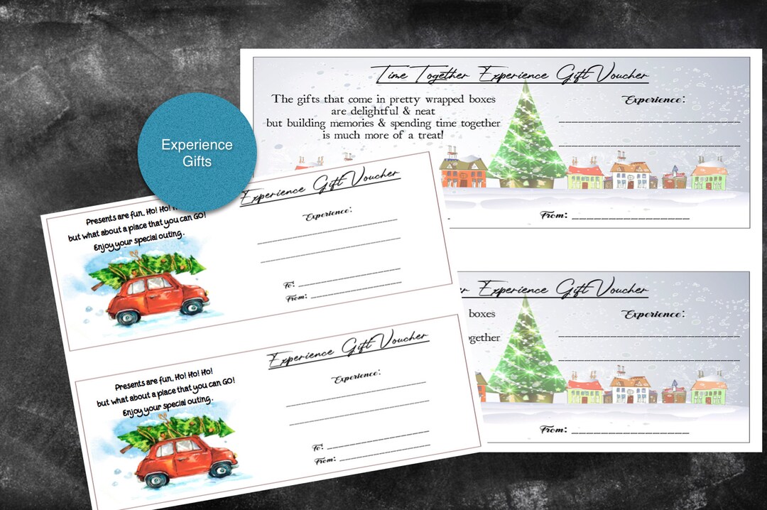 Experience Gift Voucher Download gift the Gift of a an Experience