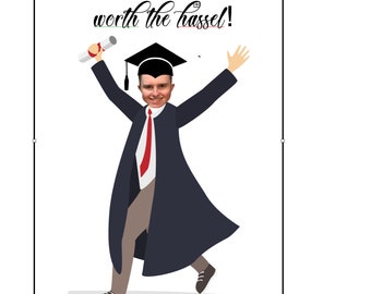 Pin the Tassel on the Graduate - Graduation party - Customized with your Graduate Pic, Tassel Print outs included