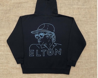 Elton John Farewell Yellow Brick Road Tour Hoodie Sweatshirt Small