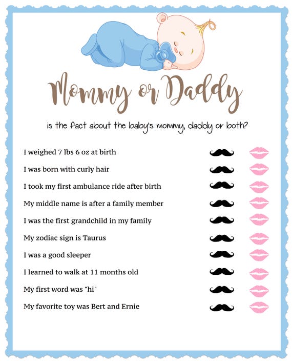 65+ Fun Baby Shower Trivia Questions to Use at Your Next Baby Shower {with  free printable} - Mommy on Purpose