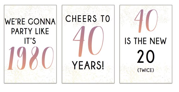 Birthday Party Printable Signs birthday Party Signs 3 Party - Etsy New ...