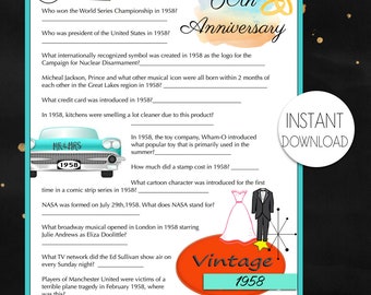 1958 Trivia Etsy