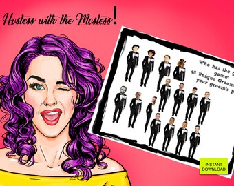 Who has the GROOM game | Printable Game | Bachelorette Party| Bridal Party